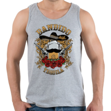 PRINTFASHION Bandita - Férfi atléta - Sport szürke atléta, trikó