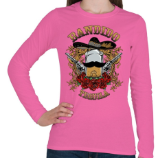 PRINTFASHION Bandita - Női hosszú ujjú póló - Rózsaszín