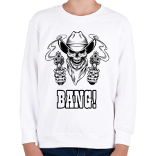 PRINTFASHION Bang! - Gyerek pulóver - Fehér gyerek pulóver, kardigán