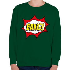 PRINTFASHION Bang! - Gyerek pulóver - Sötétzöld gyerek pulóver, kardigán