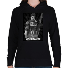 PRINTFASHION Bangalore BW - Apex Legends - Női kapucnis pulóver - Fekete