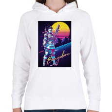 PRINTFASHION Bangalore Retro - Apex Legends - Női kapucnis pulóver - Fehér