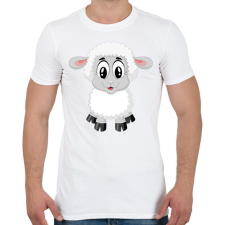 PRINTFASHION Bárány - Férfi póló - Fehér férfi póló