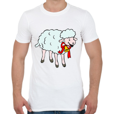 PRINTFASHION Bárány - Férfi póló - Fehér