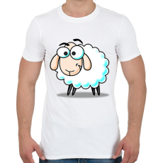 PRINTFASHION Bárány - Férfi póló - Fehér