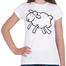 PRINTFASHION Bárány - Női póló - Fehér női póló