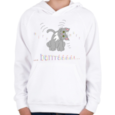 PRINTFASHION Barát - Gyerek kapucnis pulóver - Fehér