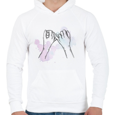 PRINTFASHION Barátok örökké - Férfi kapucnis pulóver - Fehér női pulóver, kardigán