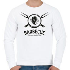 PRINTFASHION Barbecue prémium minőség - Férfi pulóver - Fehér
