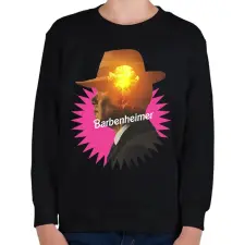 PRINTFASHION Barbenheimer - Gyerek pulóver - Fekete gyerek pulóver, kardigán