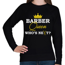 PRINTFASHION Barber Queen - Női pulóver - Fekete női pulóver, kardigán