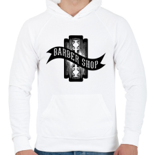 PRINTFASHION Barber shop penge - Férfi kapucnis pulóver - Fehér női pulóver, kardigán