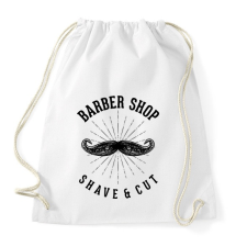 PRINTFASHION Barber shop - Sportzsák, Tornazsák - Fehér tornazsák