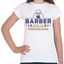 PRINTFASHION Barber vagyok - Női póló - Fehér női póló