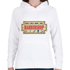 PRINTFASHION barbershoptree - Női kapucnis pulóver - Fehér