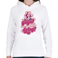 PRINTFASHION Barbie mém - Női kapucnis pulóver - Fehér