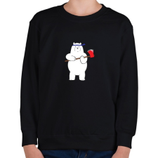 PRINTFASHION barebears_icebear - Gyerek pulóver - Fekete gyerek pulóver, kardigán