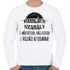 PRINTFASHION Barkács szabály póló - Férfi pulóver - Fehér férfi pulóver, kardigán