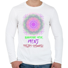 PRINTFASHION Bármerre mégy... - Férfi hosszú ujjú póló - Fehér férfi póló