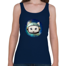 PRINTFASHION Barna űrcica - Női atléta - Sötétkék