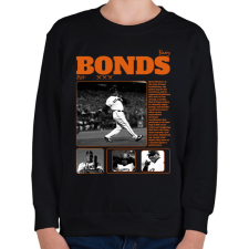 PRINTFASHION Barry Bonds - baseball - Gyerek pulóver - Fekete gyerek pulóver, kardigán