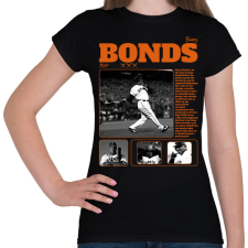 PRINTFASHION Barry Bonds - baseball - Női póló - Fekete női póló
