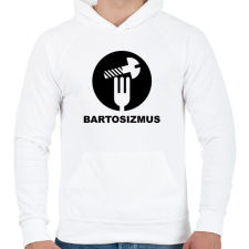 PRINTFASHION Bartosizmus - fekete - Férfi kapucnis pulóver - Fehér férfi pulóver, kardigán