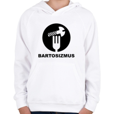 PRINTFASHION Bartosizmus - fekete - Gyerek kapucnis pulóver - Fehér
