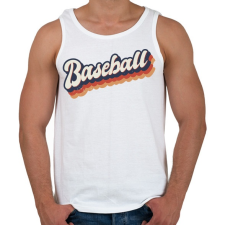 PRINTFASHION Baseball - Férfi atléta - Fehér atléta, trikó