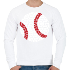 PRINTFASHION Baseball - Férfi pulóver - Fehér