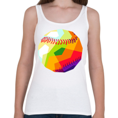PRINTFASHION Baseball-labda - Női atléta - Fehér