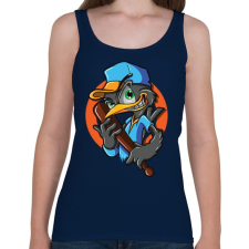 PRINTFASHION Baseball madár - Női atléta - Sötétkék női trikó