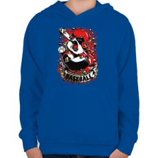 PRINTFASHION Baseball panda - Gyerek kapucnis pulóver - Királykék