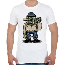 PRINTFASHION Baseball szörny - Férfi póló - Fehér férfi póló