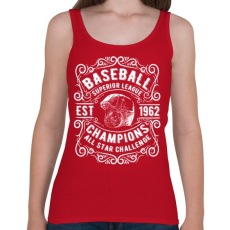 PRINTFASHION Baseball Szuper bajnokság - Női atléta - Cseresznyepiros