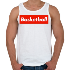 PRINTFASHION Basketball - Férfi atléta - Fehér atléta, trikó