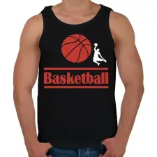 PRINTFASHION Basketball  - Férfi atléta - Fekete atléta, trikó