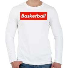 PRINTFASHION Basketball - Férfi hosszú ujjú póló - Fehér férfi póló