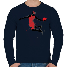 PRINTFASHION Basketball girls  - Férfi pulóver - Sötétkék férfi pulóver, kardigán