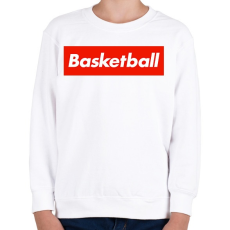 PRINTFASHION Basketball - Gyerek pulóver - Fehér