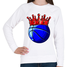 PRINTFASHION Basketball King - Női pulóver - Fehér női pulóver, kardigán