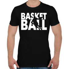 PRINTFASHION Basketball - Kosárlabda - Férfi póló - Fekete férfi póló