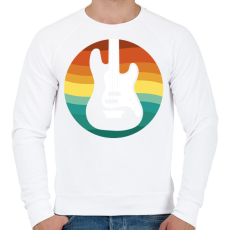 PRINTFASHION Basszusgitár - Férfi pulóver - Fehér
