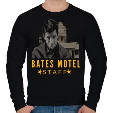 PRINTFASHION BATES MOTEL STAFF - Férfi pulóver - Fekete férfi pulóver, kardigán