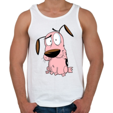 PRINTFASHION Bátor a gyáva kutya - Férfi atléta - Fehér atléta, trikó