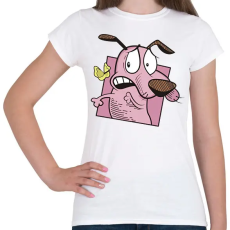 PRINTFASHION Bátor,a gyáva kutya - Női póló - Fehér