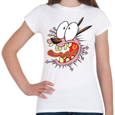 PRINTFASHION Bátor a gyáva kutya - Női póló - Fehér