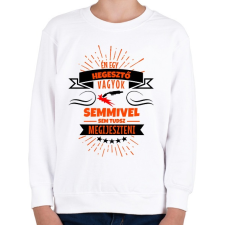 PRINTFASHION Bátor hegesztő - Gyerek pulóver - Fehér gyerek pulóver, kardigán