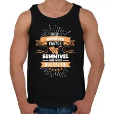 PRINTFASHION Bátor kőműves - Férfi atléta - Fekete atléta, trikó