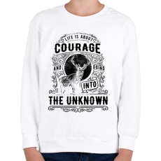 PRINTFASHION Bátorság - Gyerek pulóver - Fehér